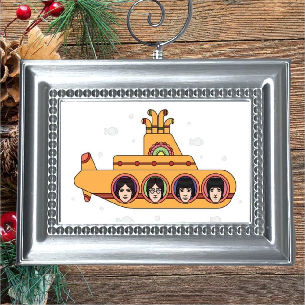 The Beatles Rock Band Yellow‎ Submarine Christmas Tree Ornament